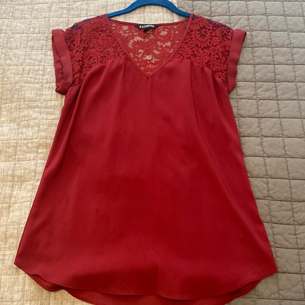 Express Lace Back Top